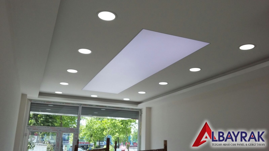Şeffaf Led Aydınlatmalı Gergi Tavan Modelleri