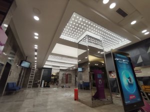 Transparan gergi tavan  modelleri