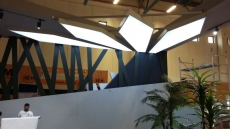 Transparan gergi tavan TUYAP fuar merkezi