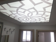 Transparan gergi tavan  modelleri