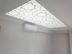 Transparan gergi tavan  modelleri