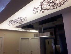 Transparan gergi tavan  modelleri