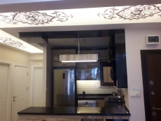 Transparan gergi tavan  modelleri