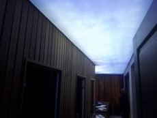 Transparan gergi tavan  modelleri