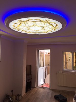 Hazır Gergi tavan Aydınlatma modelleri