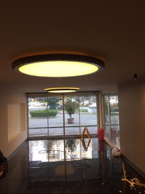 Hazır Gergi tavan Aydınlatma modelleri