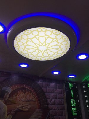 Hazır Gergi tavan Aydınlatma modelleri