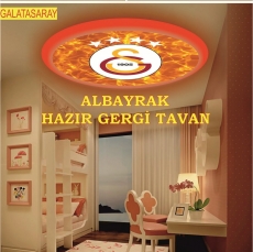 Galatasaray hazır gergi tavan aydınlatma.