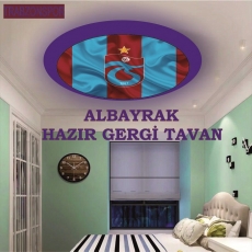 Trabzonspor hazır gergi tavan avize.