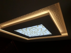 Transparan gergi tavan  modelleri