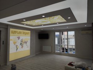 Transparan gergi tavan  modelleri