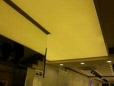 Transparan gergi tavan  modelleri