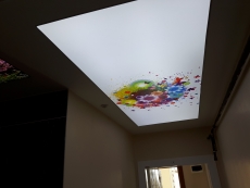 Transparan gergi tavan  modelleri