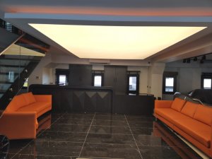 Transparan gergi tavan  modelleri