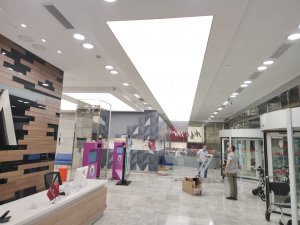 Transparan gergi tavan  modelleri