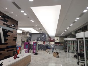 Transparan gergi tavan  modelleri