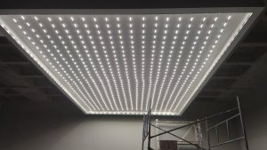 Transparan gergi tavan  modelleri