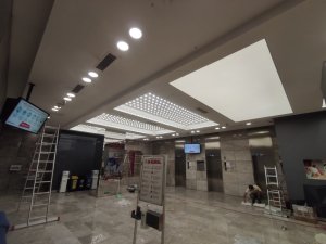 Transparan gergi tavan  modelleri