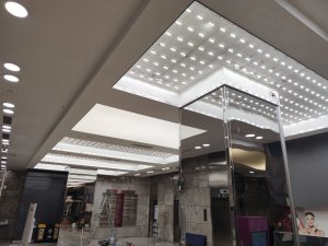 Transparan gergi tavan  modelleri