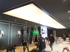 Bursa Uludağ Ekonomi Zirvesinin  Yapılacağı Salonun Gergi Tavan Uygulaması