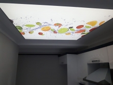 Transparan gergi tavan  modelleri