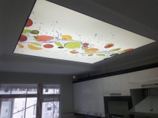 Transparan gergi tavan  modelleri