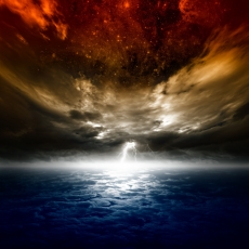 Uzay ve Gece gergi tavan modelleri