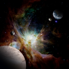 Uzay ve Gece gergi tavan modelleri