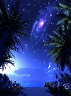 Uzay ve Gece gergi tavan modelleri