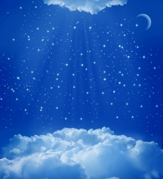 Uzay ve Gece gergi tavan modelleri